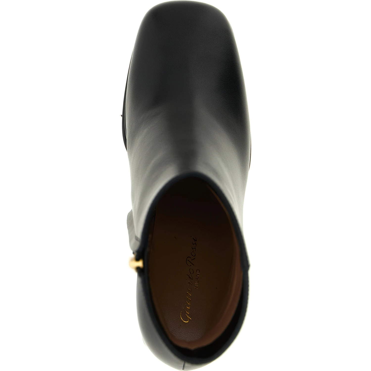 Black Calfskin Ankle Boots