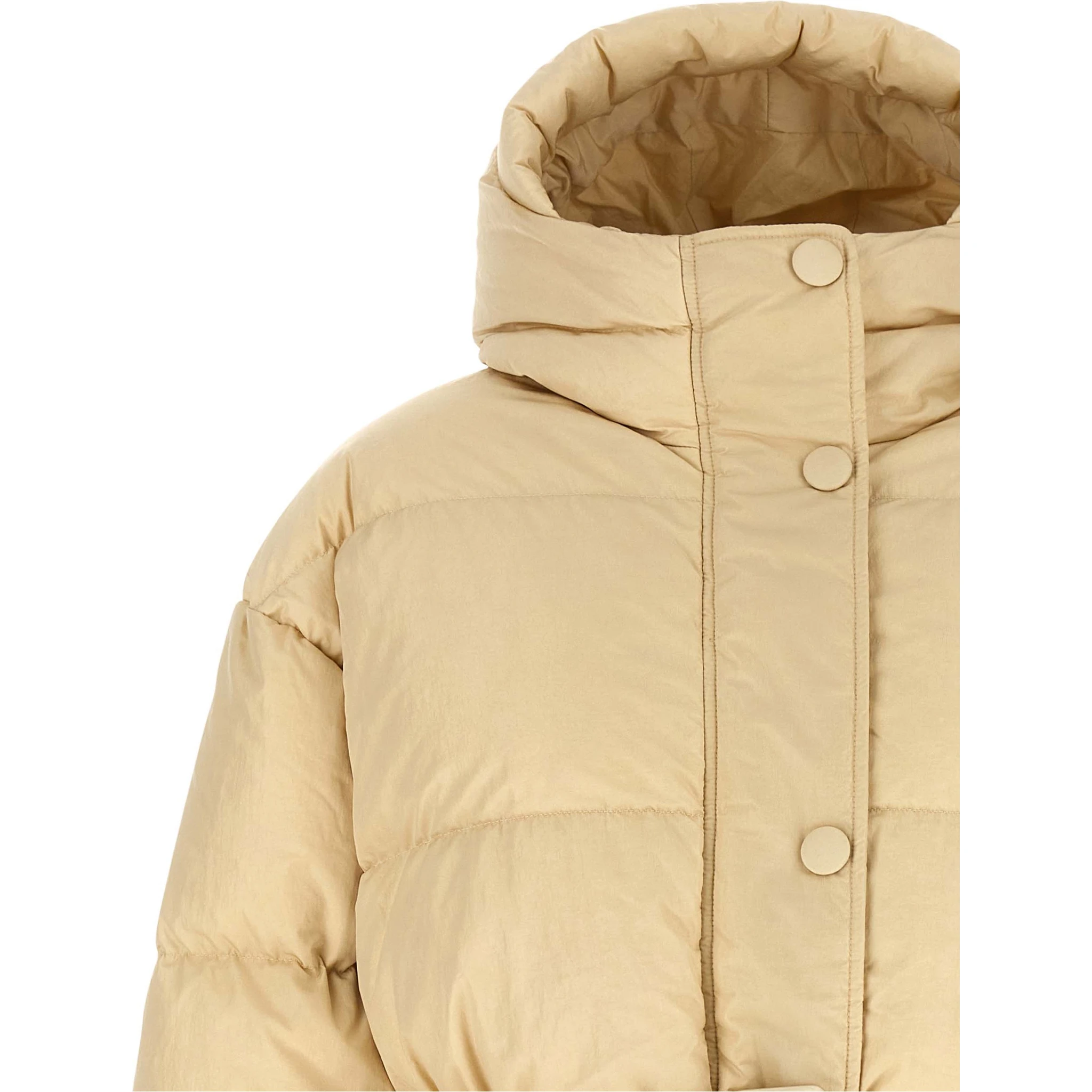 Beige Nylon Shell Jacket