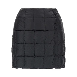 Black Nylon Long Skirt