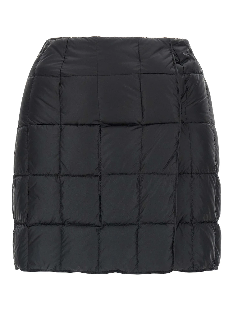 Black Nylon Long Skirt
