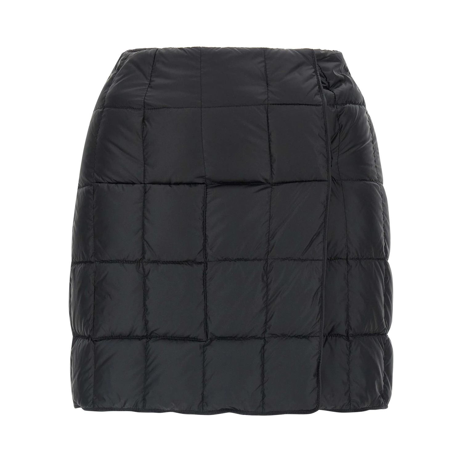 Black Nylon Long Skirt