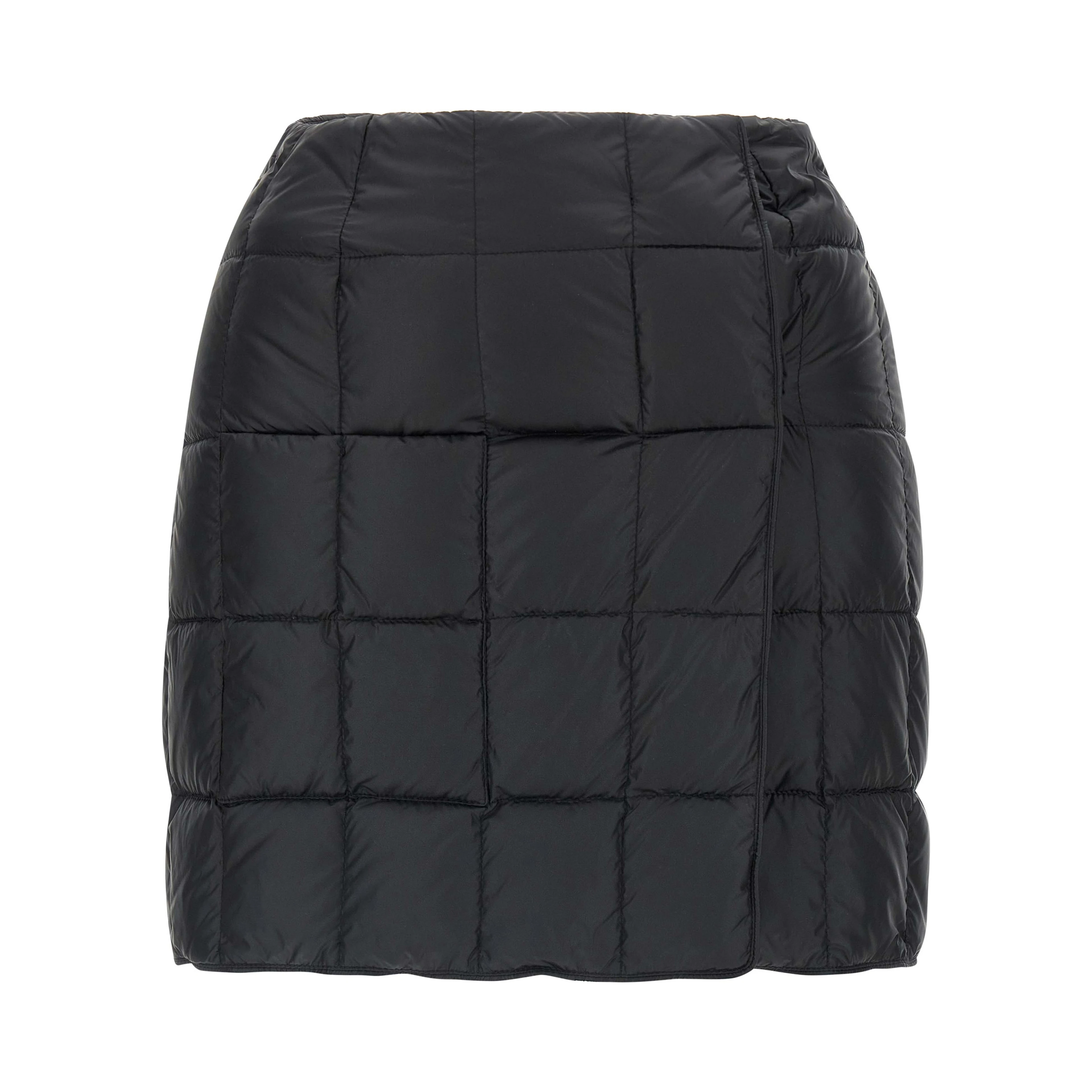 Black Nylon Long Skirt