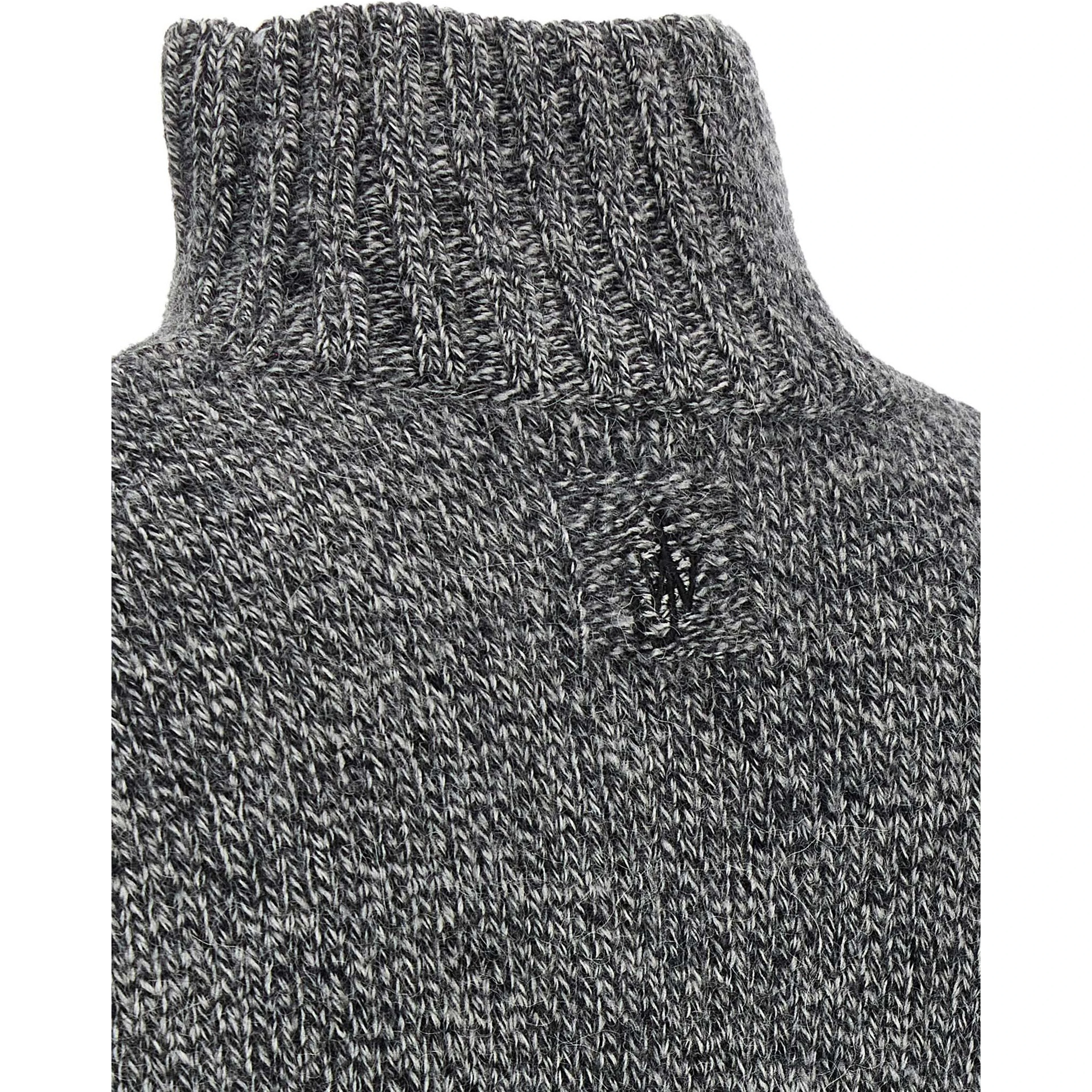 Gray Wool Cardigan