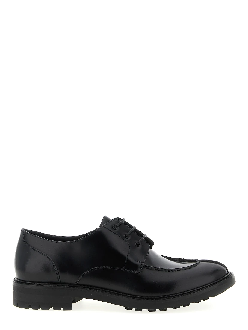 Black Calfskin Oxfords And Derbies