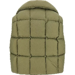 Bicolor Nylon Sleeveless Jacket