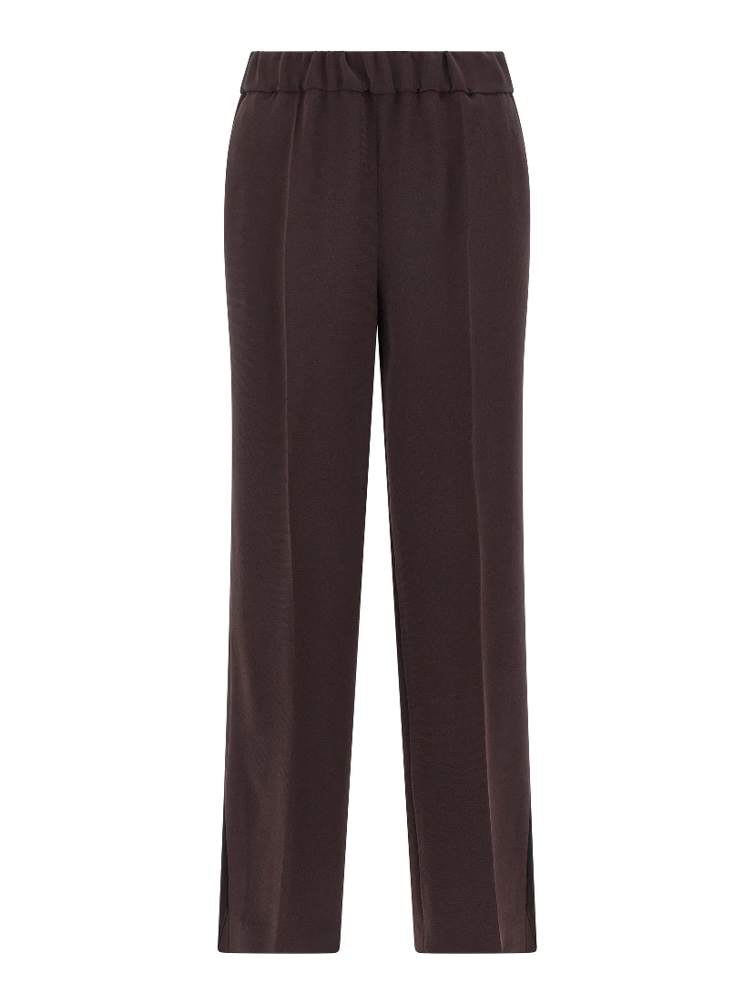 Brown Triacetate Casual Pants