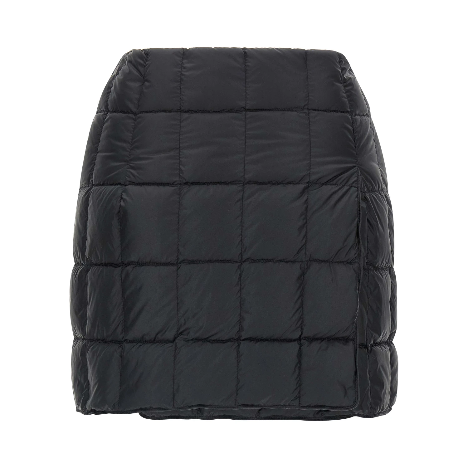 Black Nylon Long Skirt