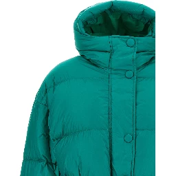 Bicolor Nylon Full-Length Jacket