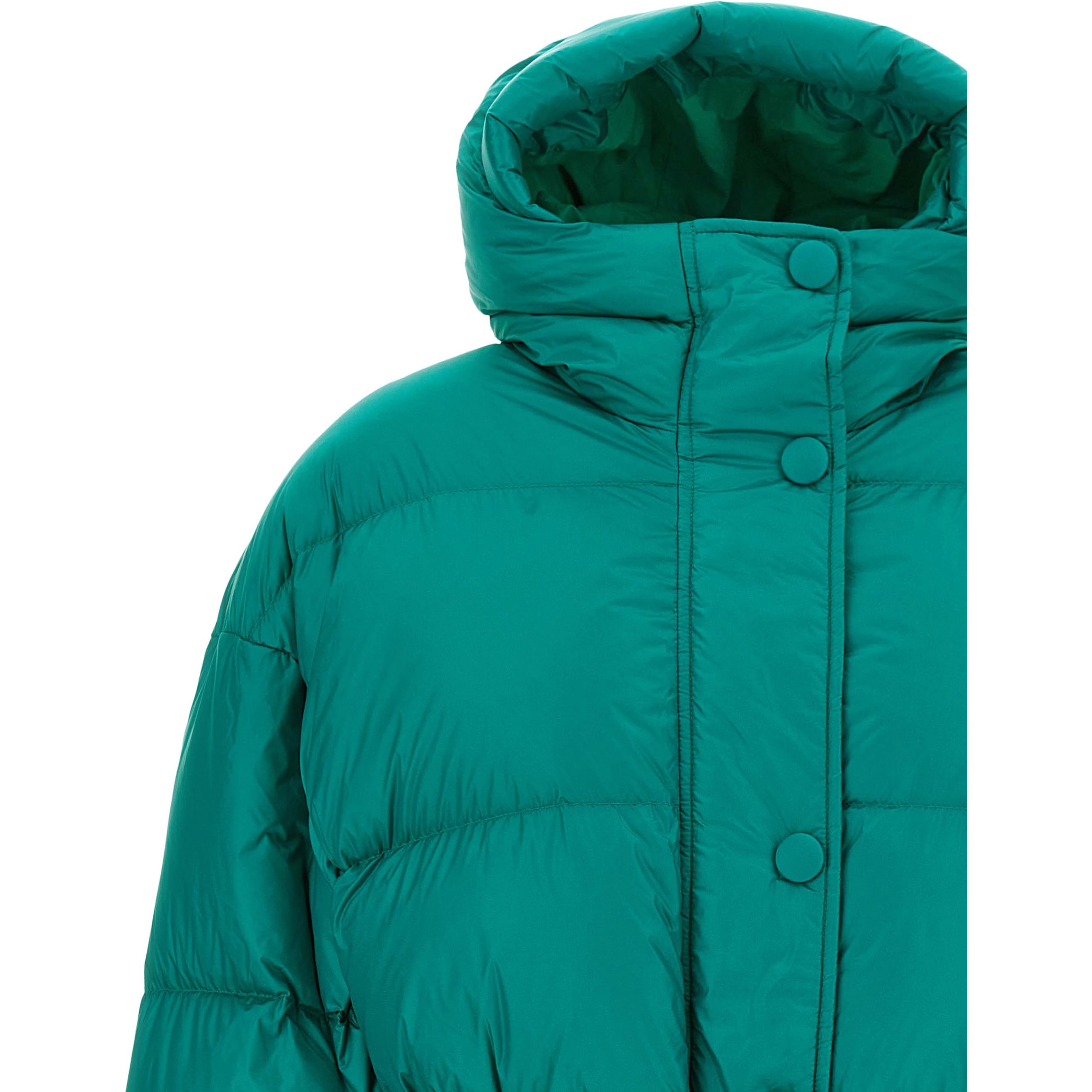 Bicolor Nylon Full-Length Jacket