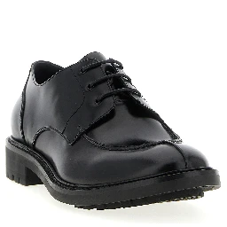 Black Calfskin Oxfords And Derbies