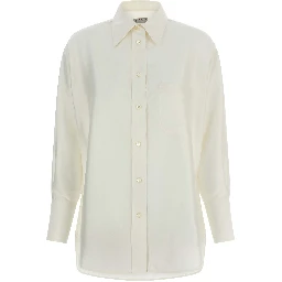 White Silk Blouse