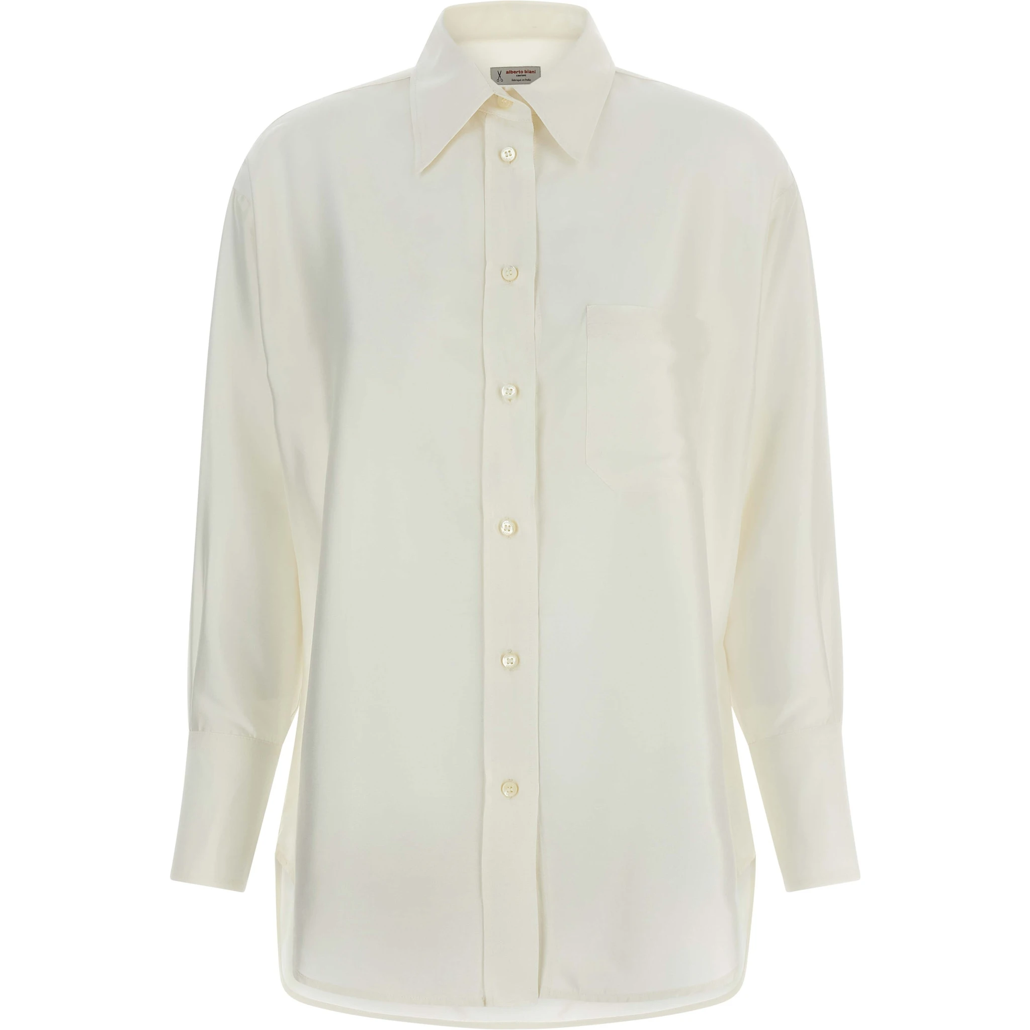 White Silk Blouse