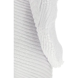White Polyester Casual Dress