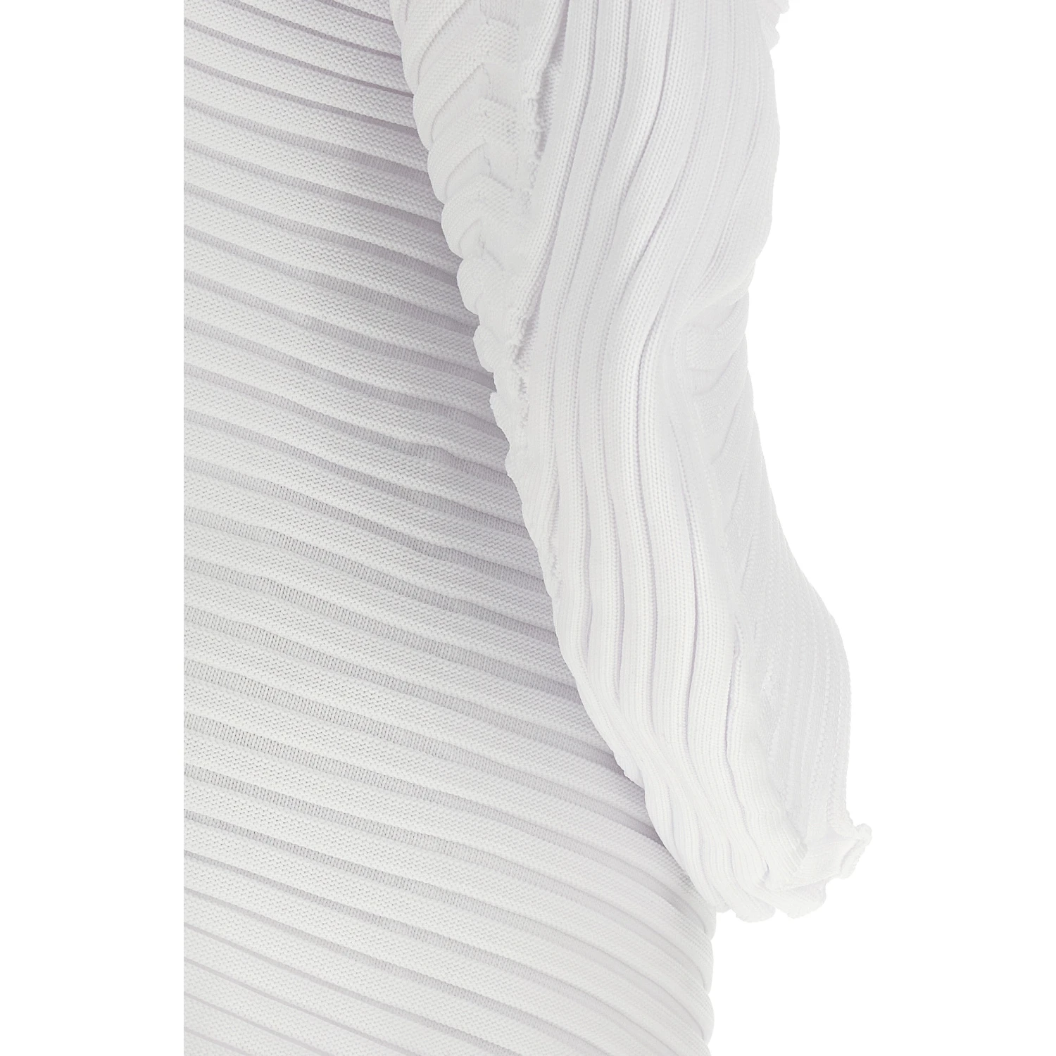 White Polyester Casual Dress