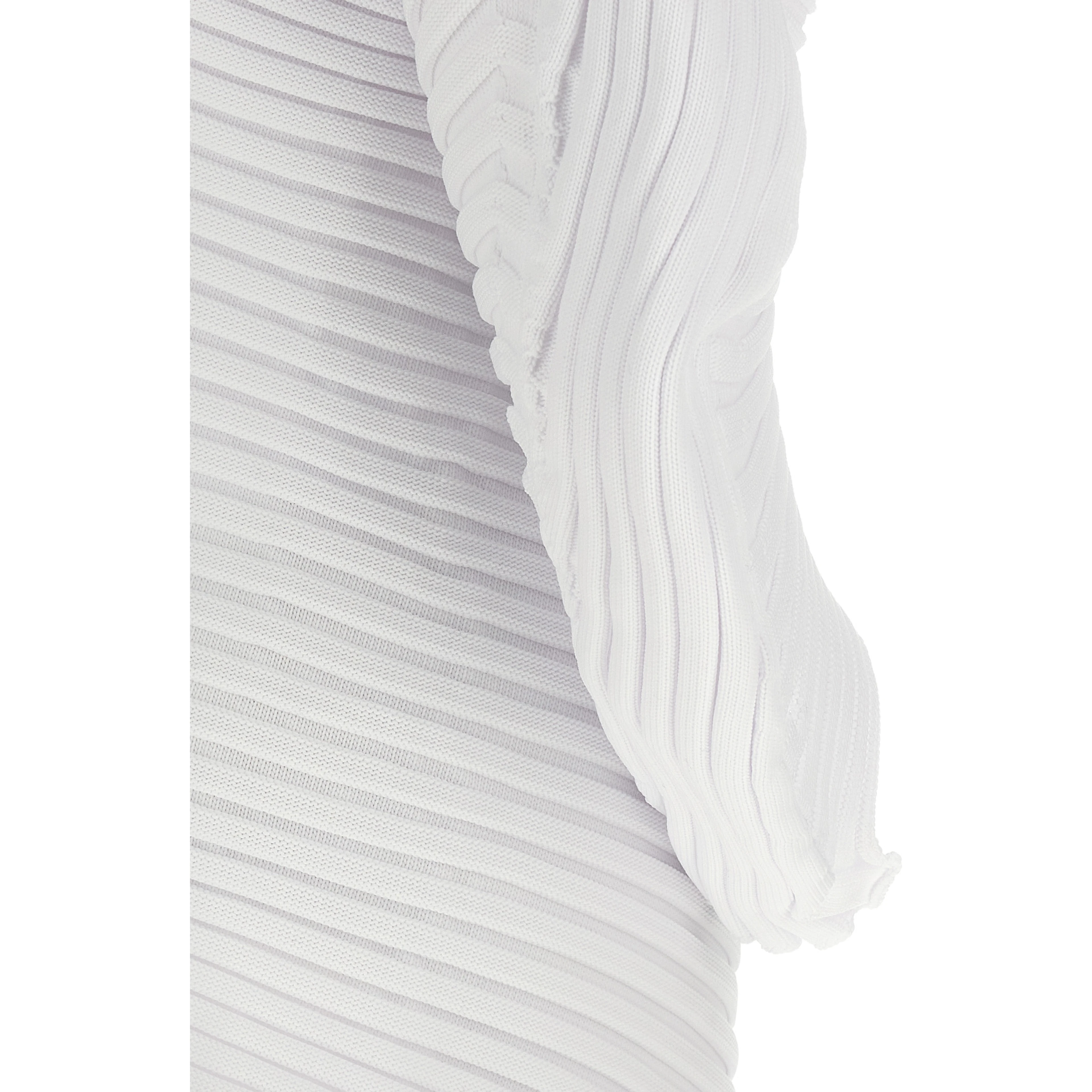 White Polyester Casual Dress