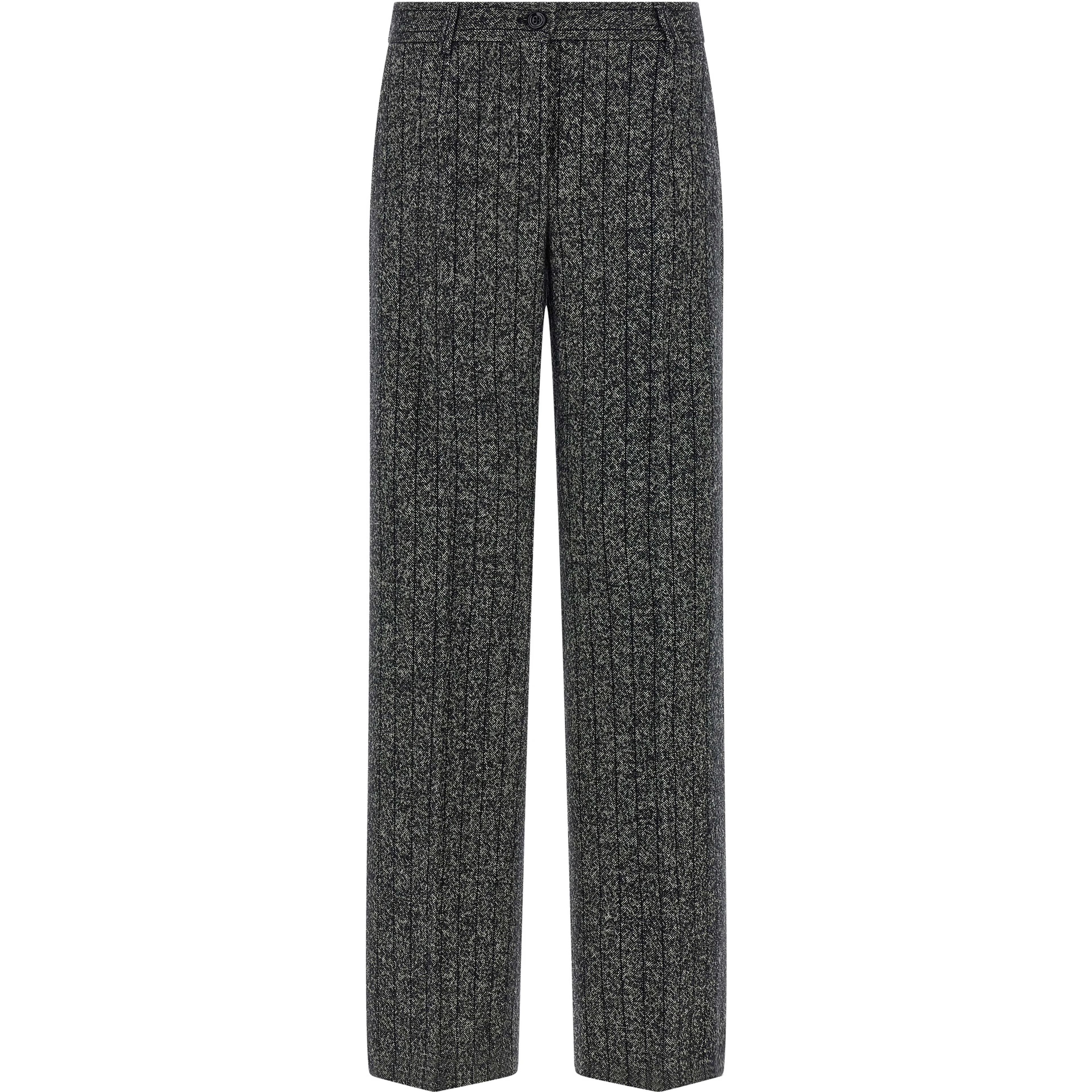 Bicolor Virgin Wool Casual Pants