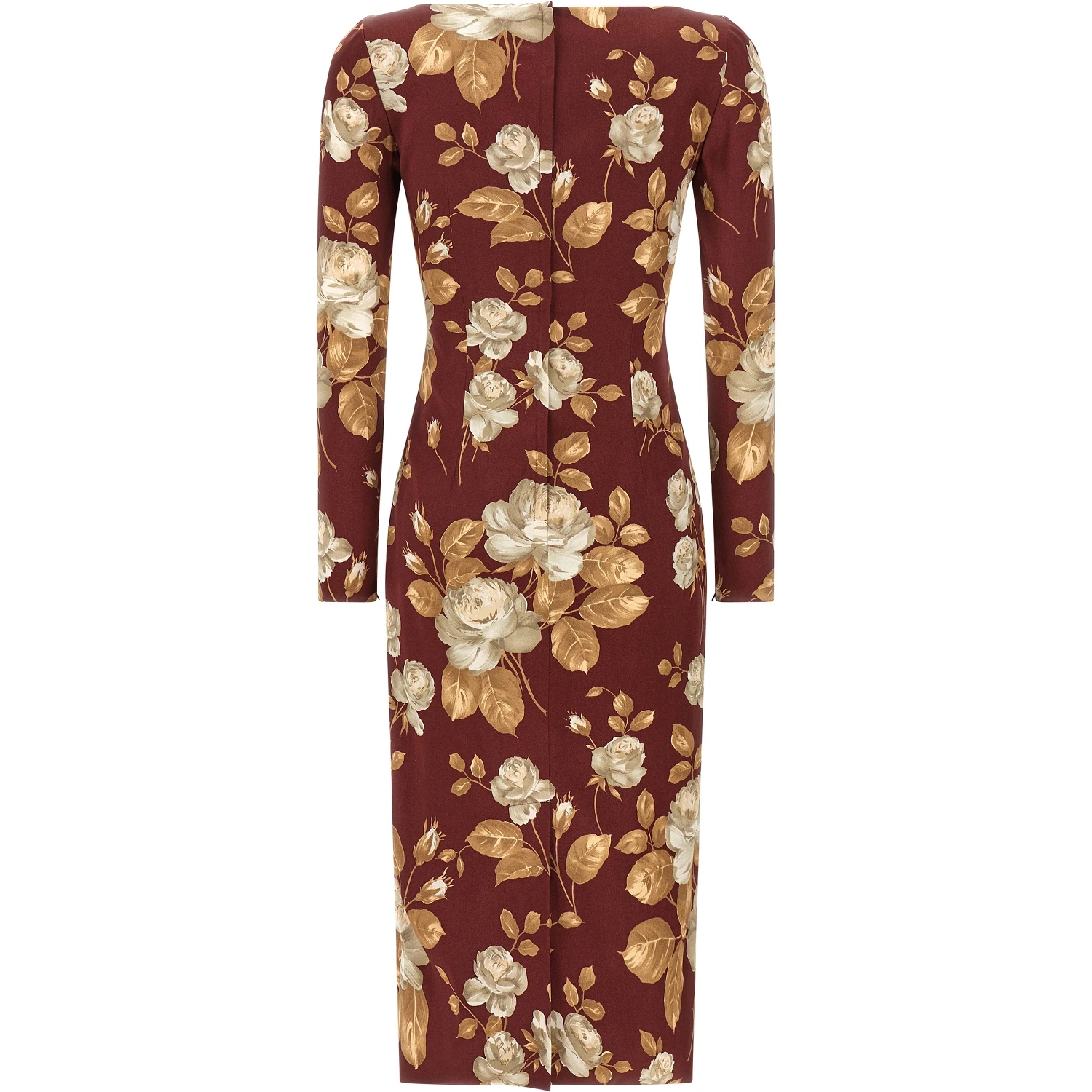 Multicolor Elastane Midi Dress