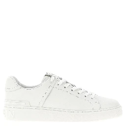 White Calfskin Low Top Sneakers