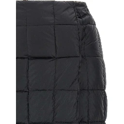 Black Nylon Long Skirt