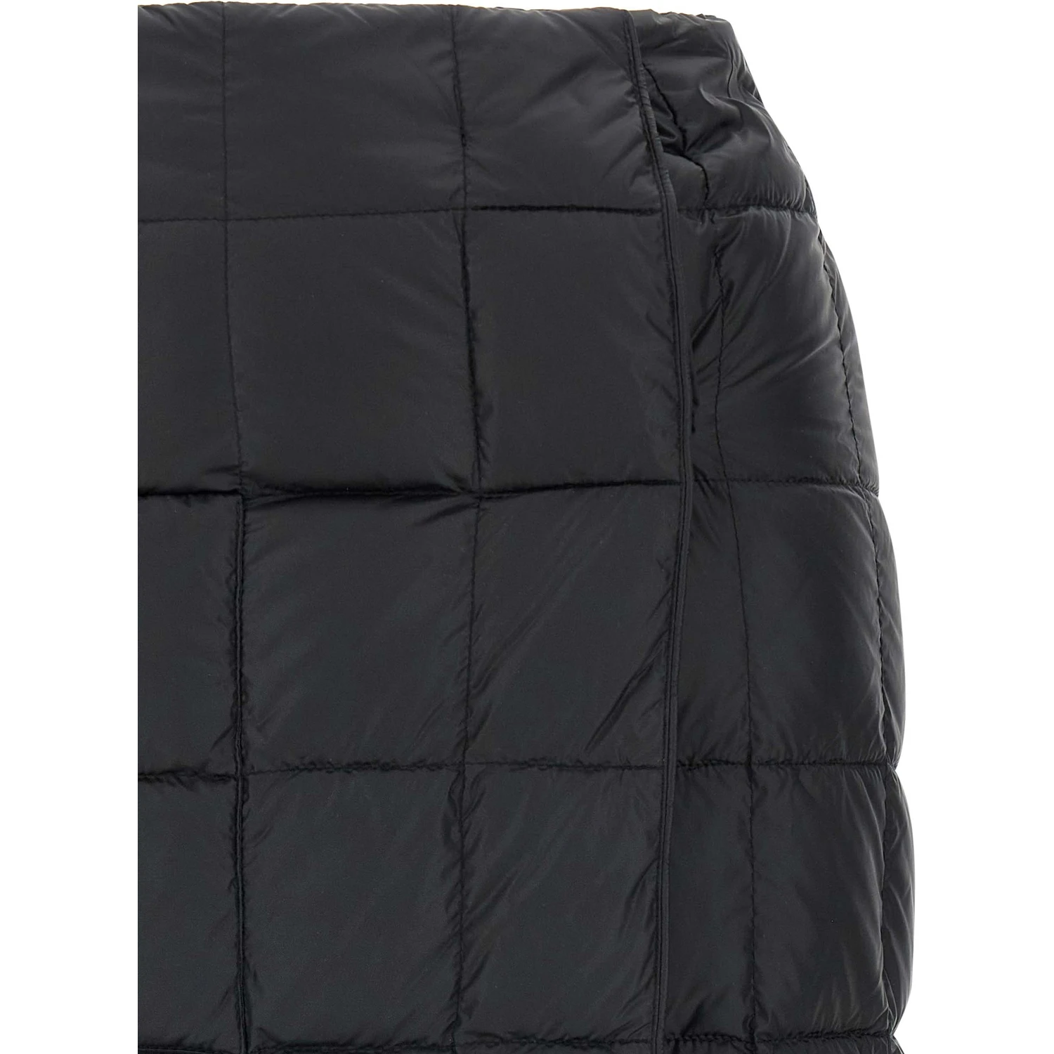 Black Nylon Long Skirt