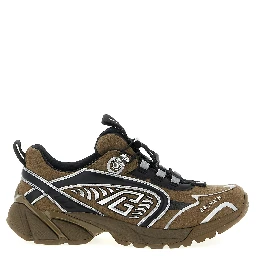 Bicolor Polyethylene Athletic Sneakers