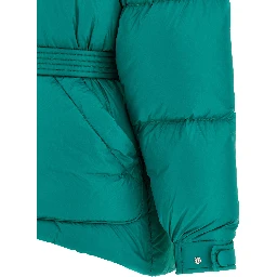 Bicolor Nylon Full-Length Jacket