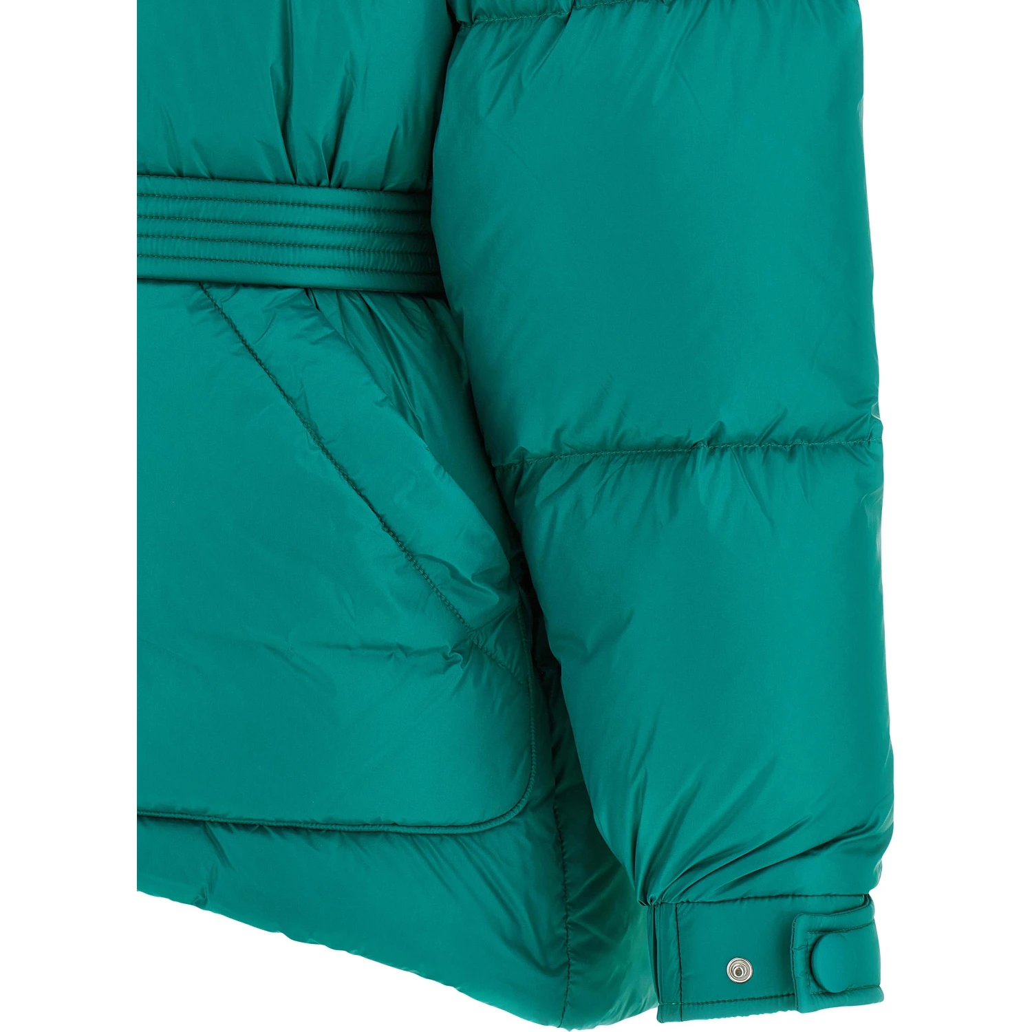 Bicolor Nylon Full-Length Jacket