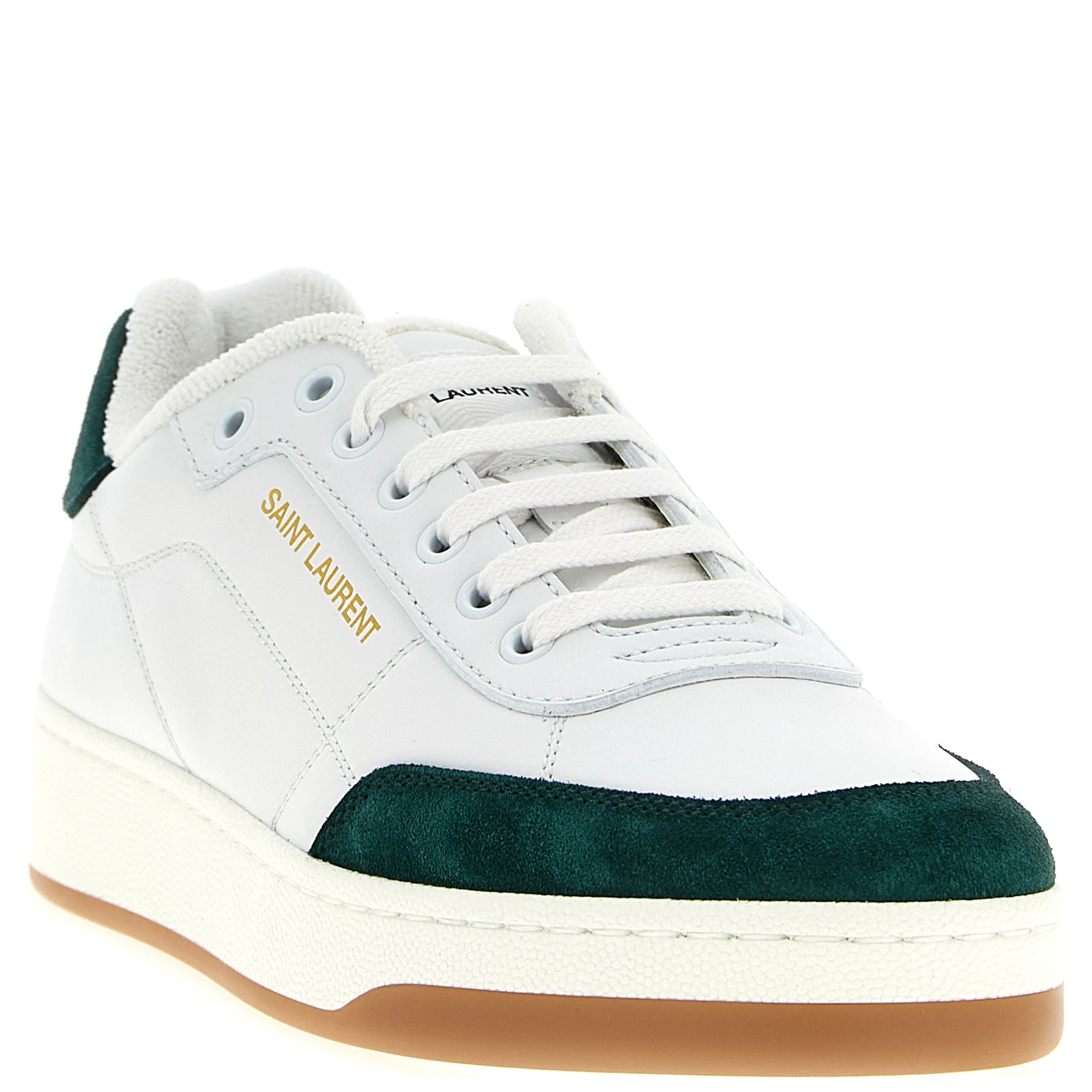 Bicolor Calfskin Low Top Sneakers