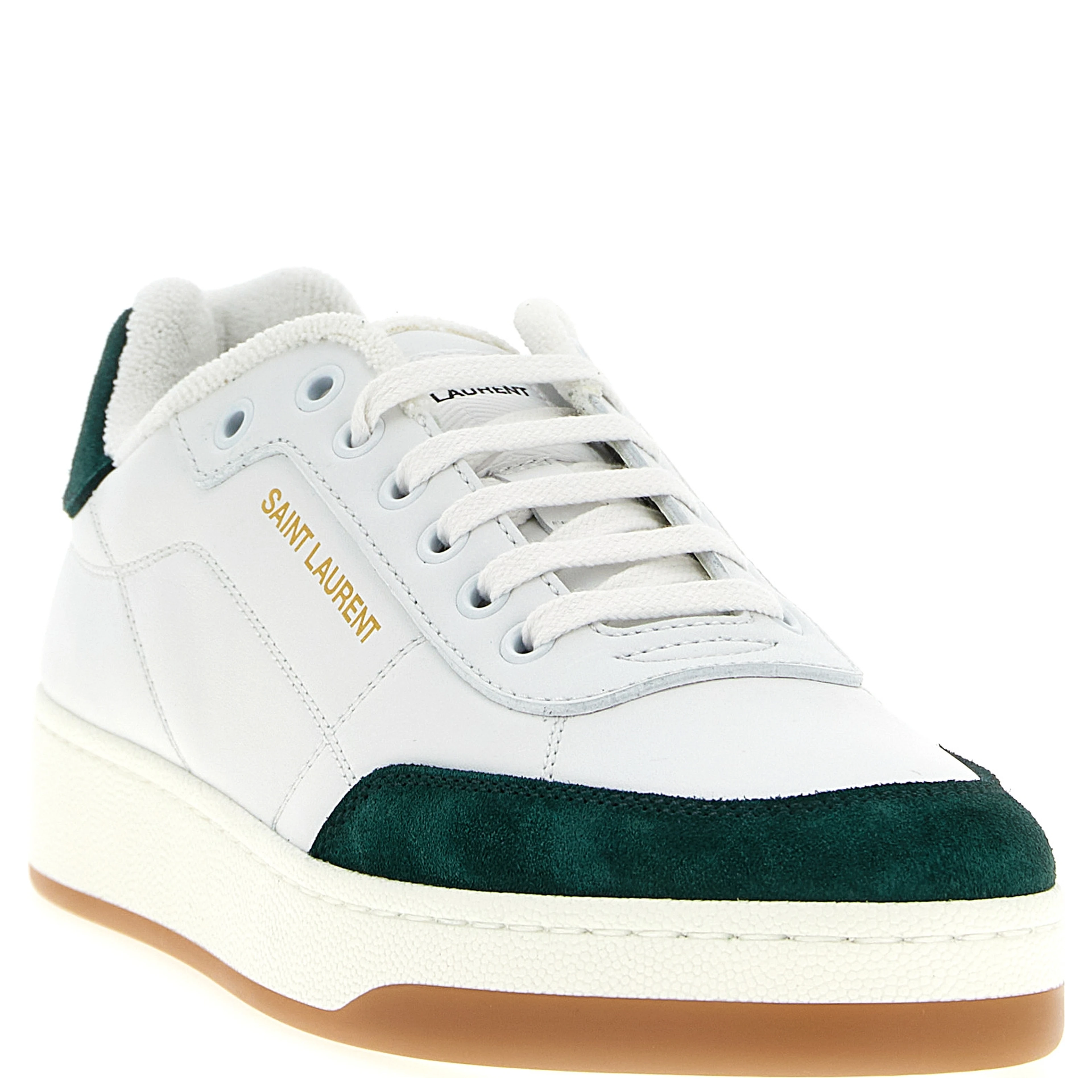 Bicolor Calfskin Low Top Sneakers
