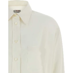 White Silk Blouse