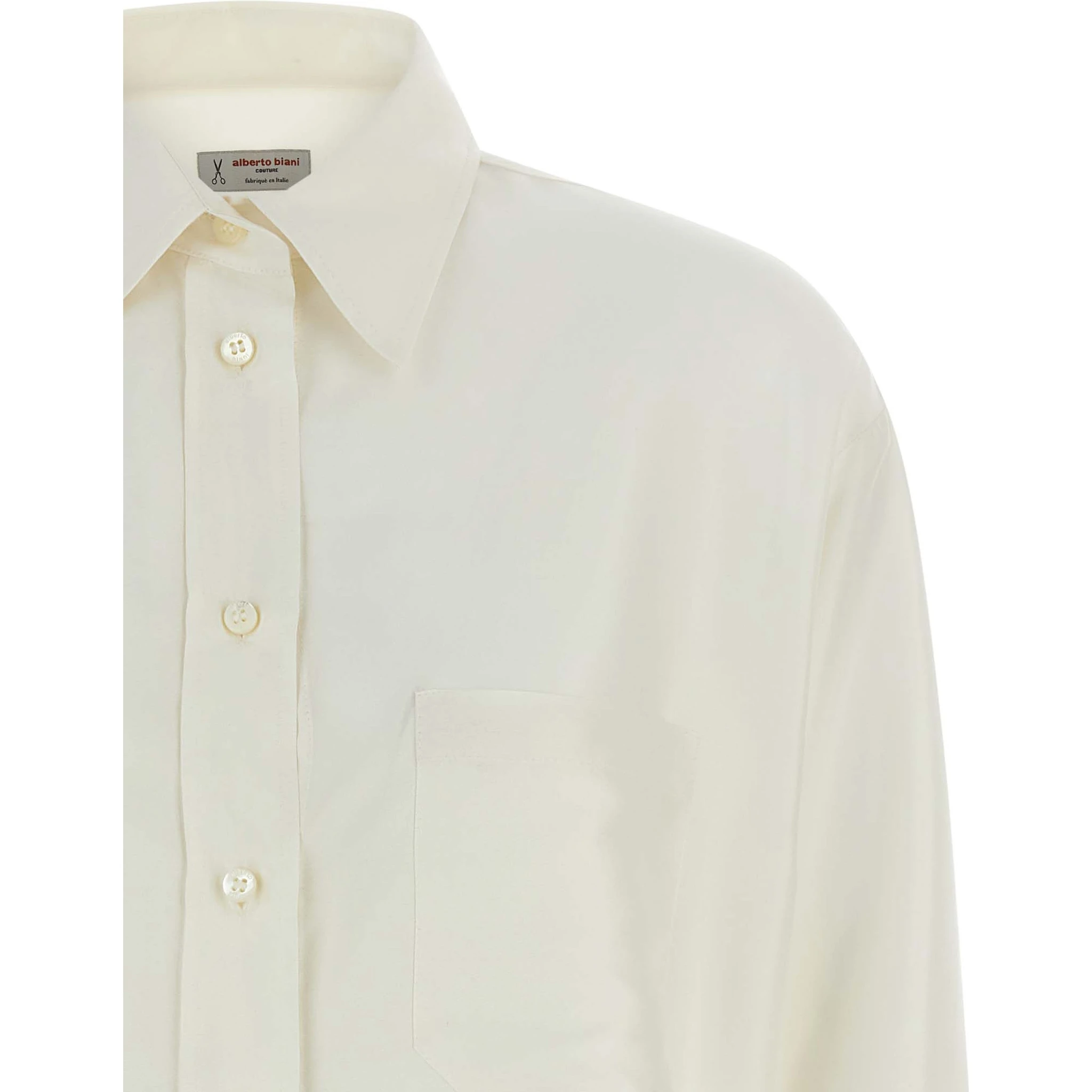 White Silk Blouse