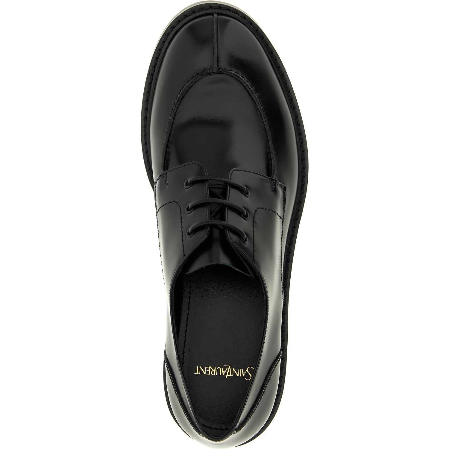 Black Calfskin Oxfords And Derbies