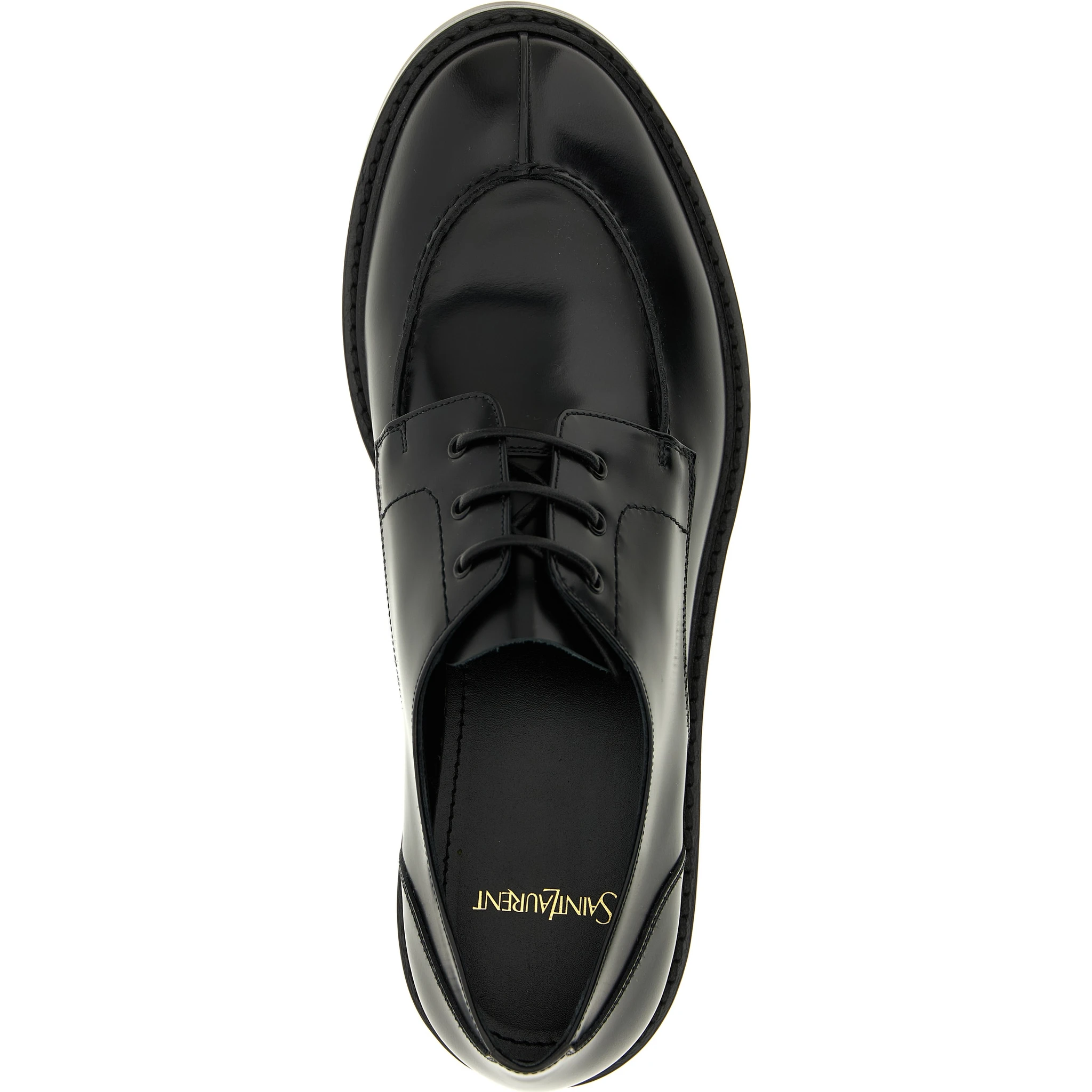Black Calfskin Oxfords And Derbies