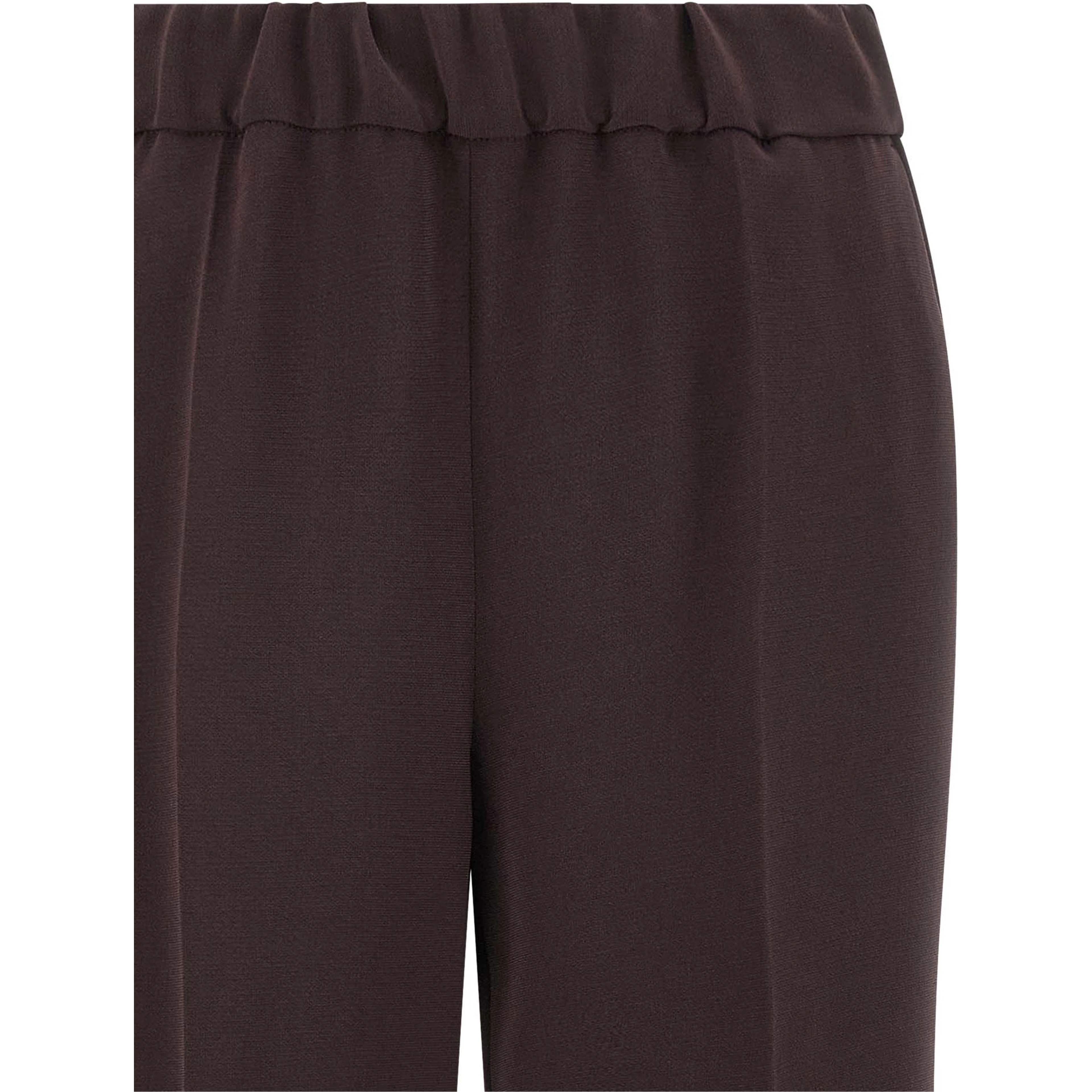 Brown Triacetate Casual Pants