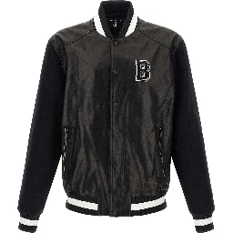 Bicolor Lamb Leather Leather Jacket