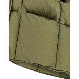 Bicolor Nylon Sleeveless Jacket