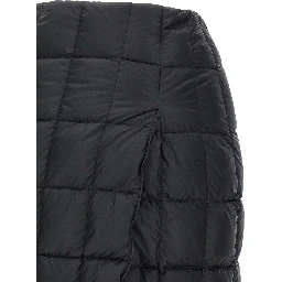 Black Nylon Long Skirt