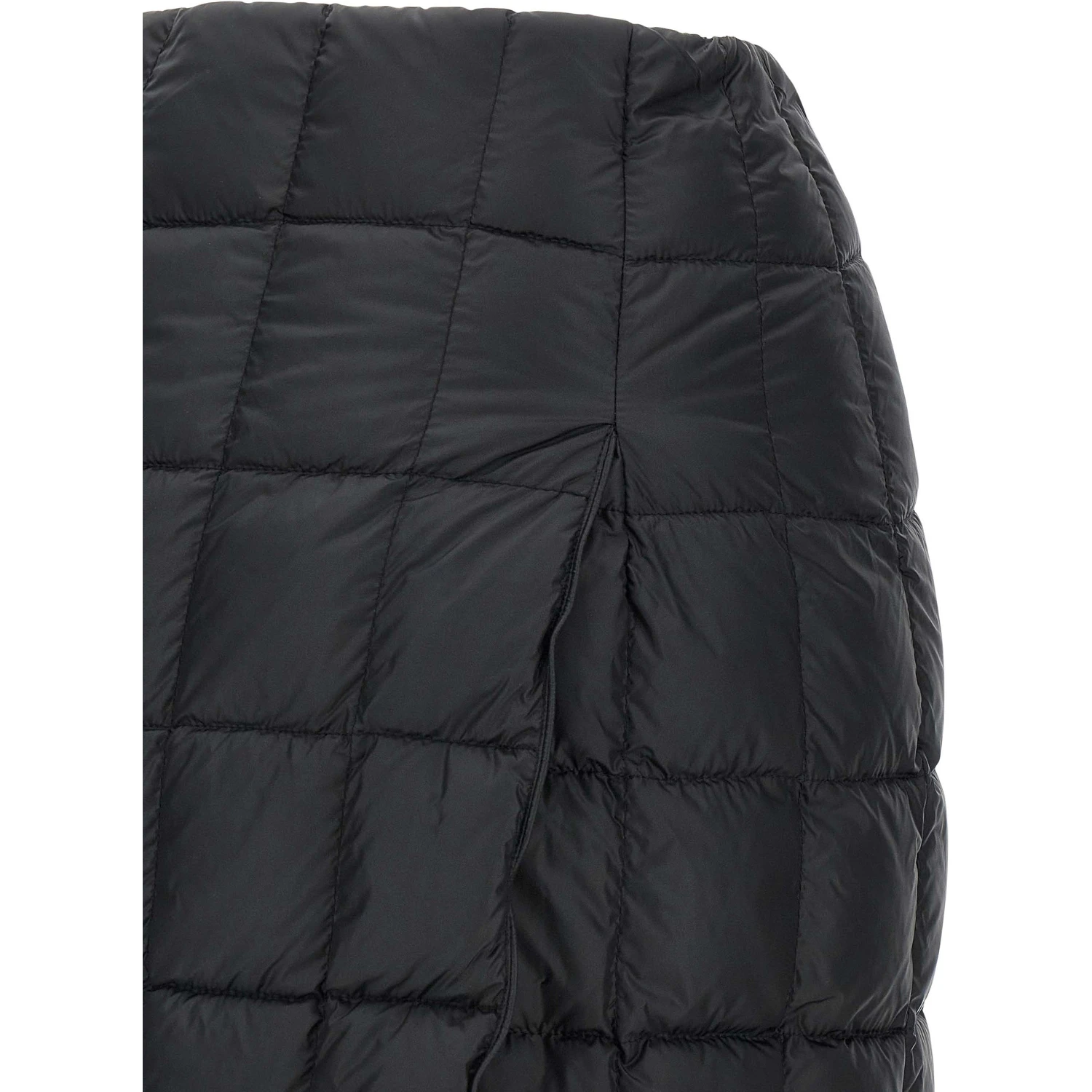 Black Nylon Long Skirt