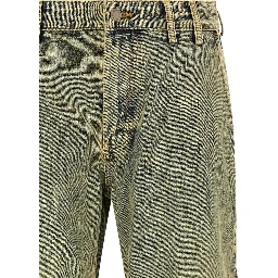 Bicolor Cotton Jeans Denim