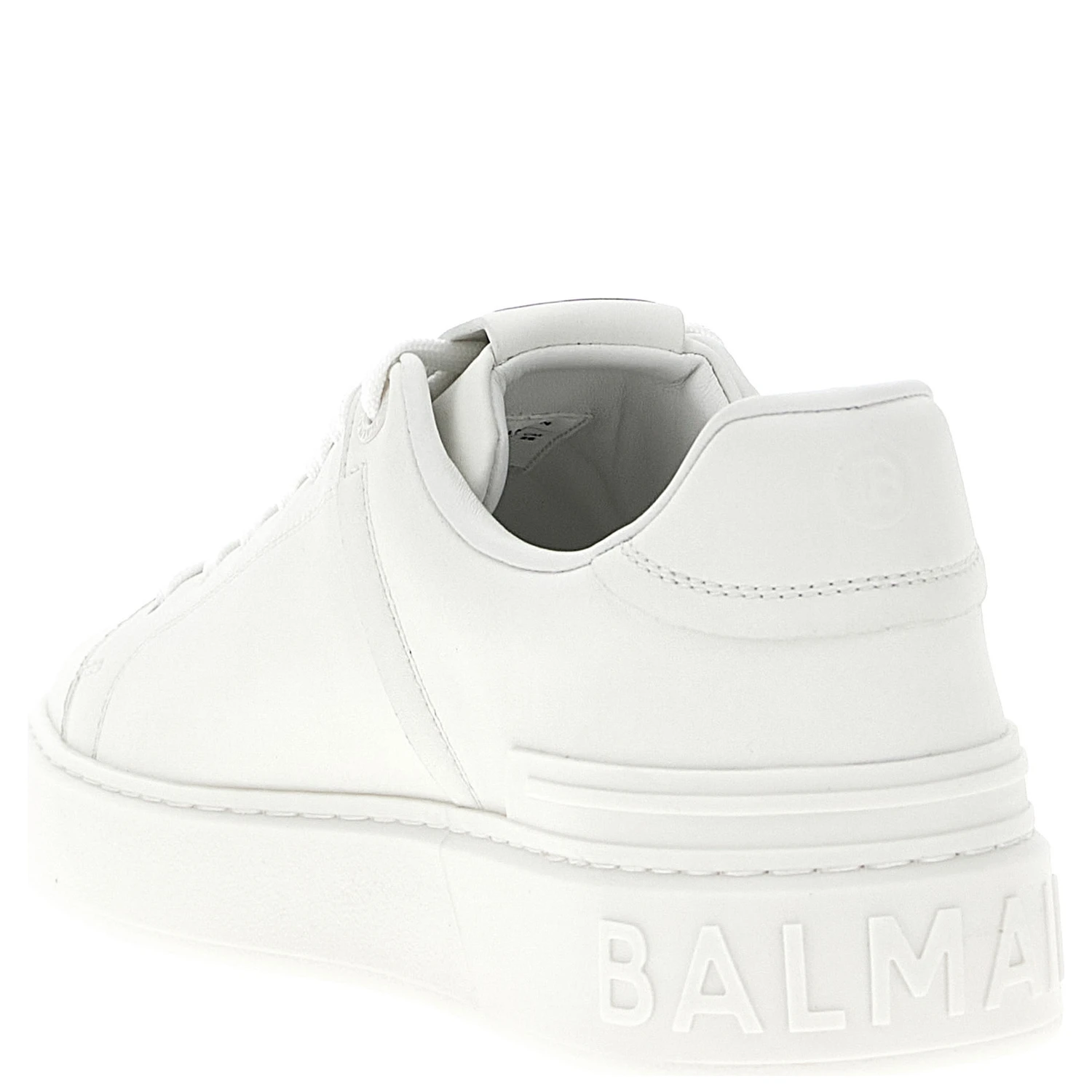 White Calfskin Low Top Sneakers