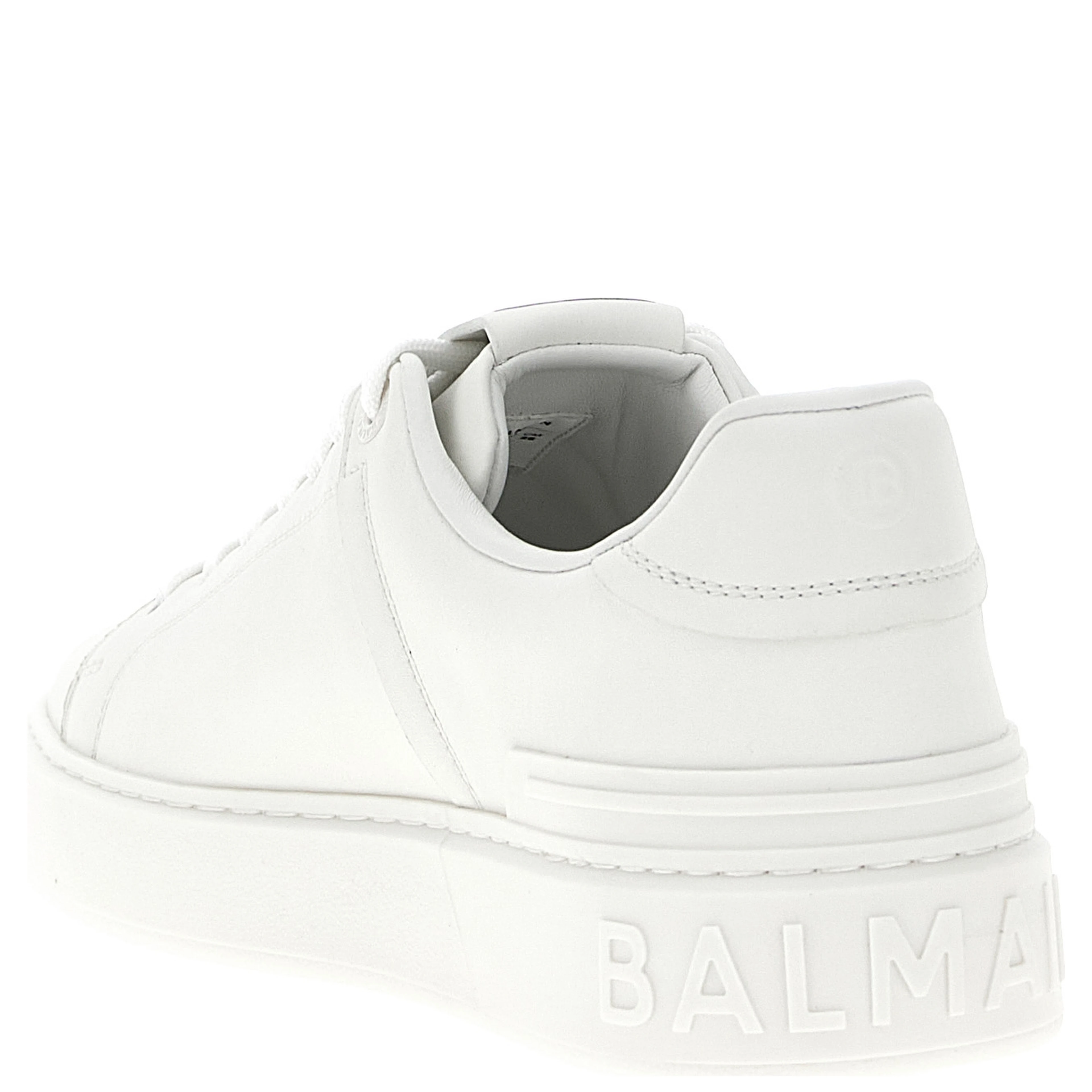 White Calfskin Low Top Sneakers