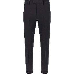 Blue Cotton Chino Pants