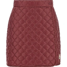 Bordeaux Polyamide Long Skirt
