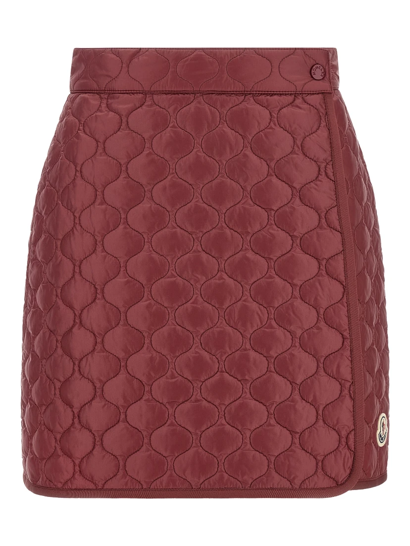Bordeaux Polyamide Long Skirt