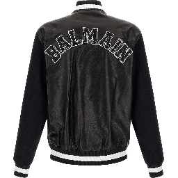 Bicolor Lamb Leather Leather Jacket