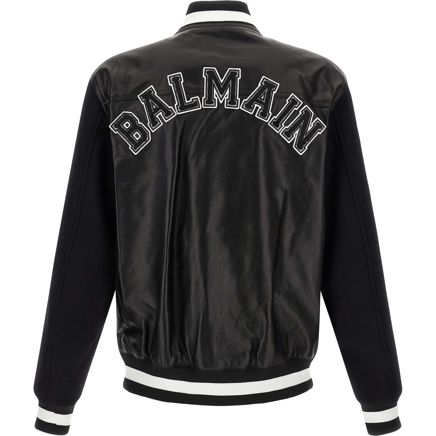 Bicolor Lamb Leather Leather Jacket