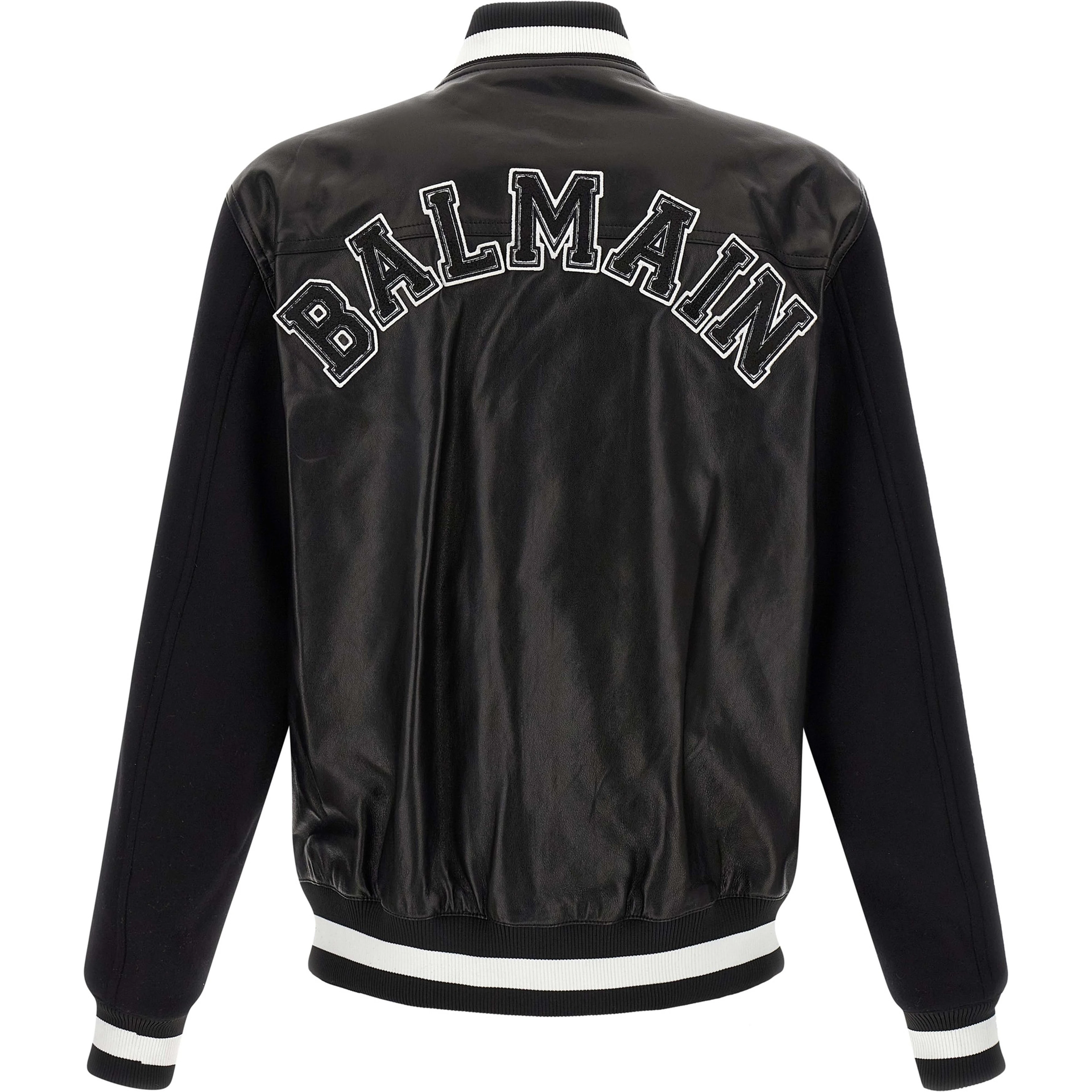 Bicolor Lamb Leather Leather Jacket