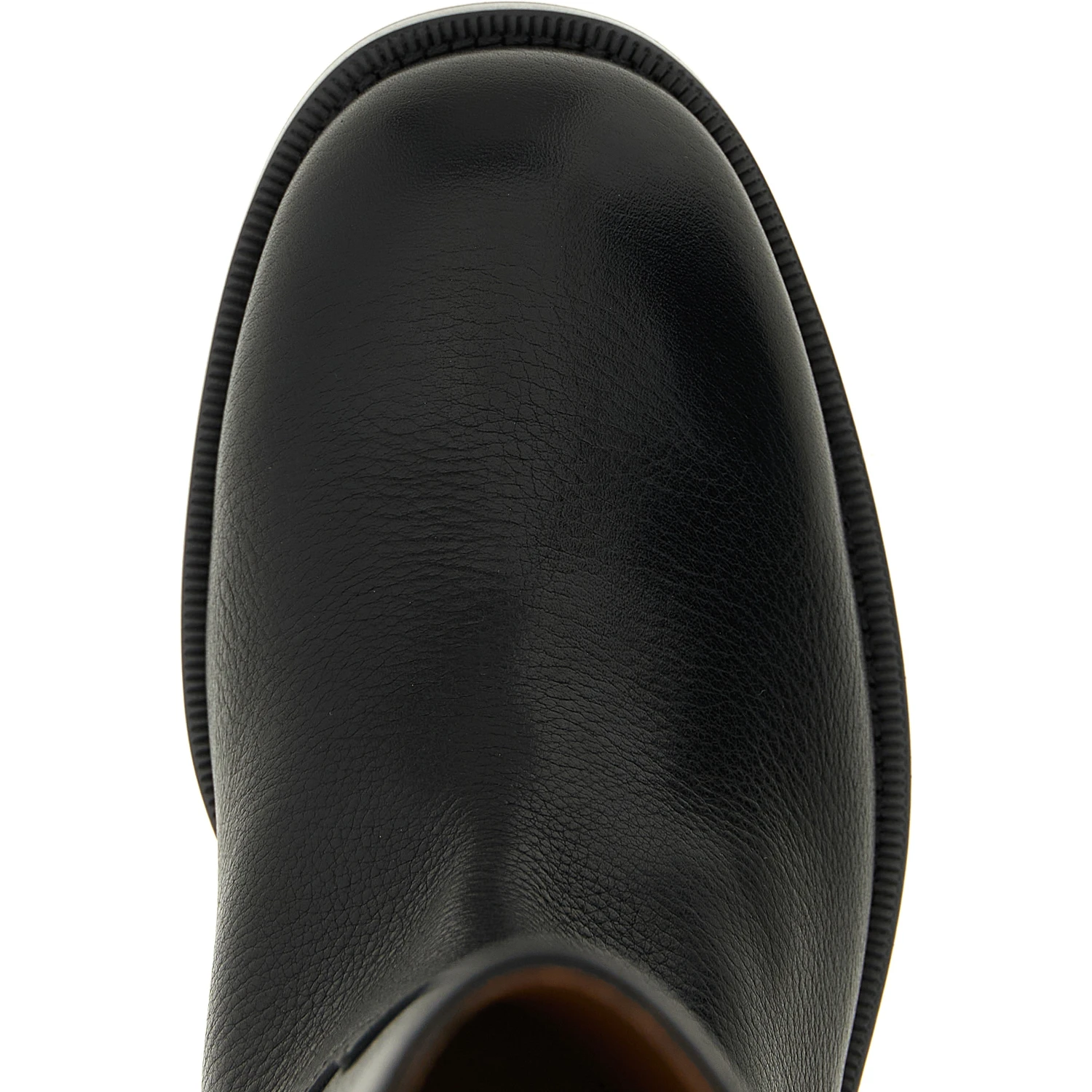 Black Calfskin Over The Knee