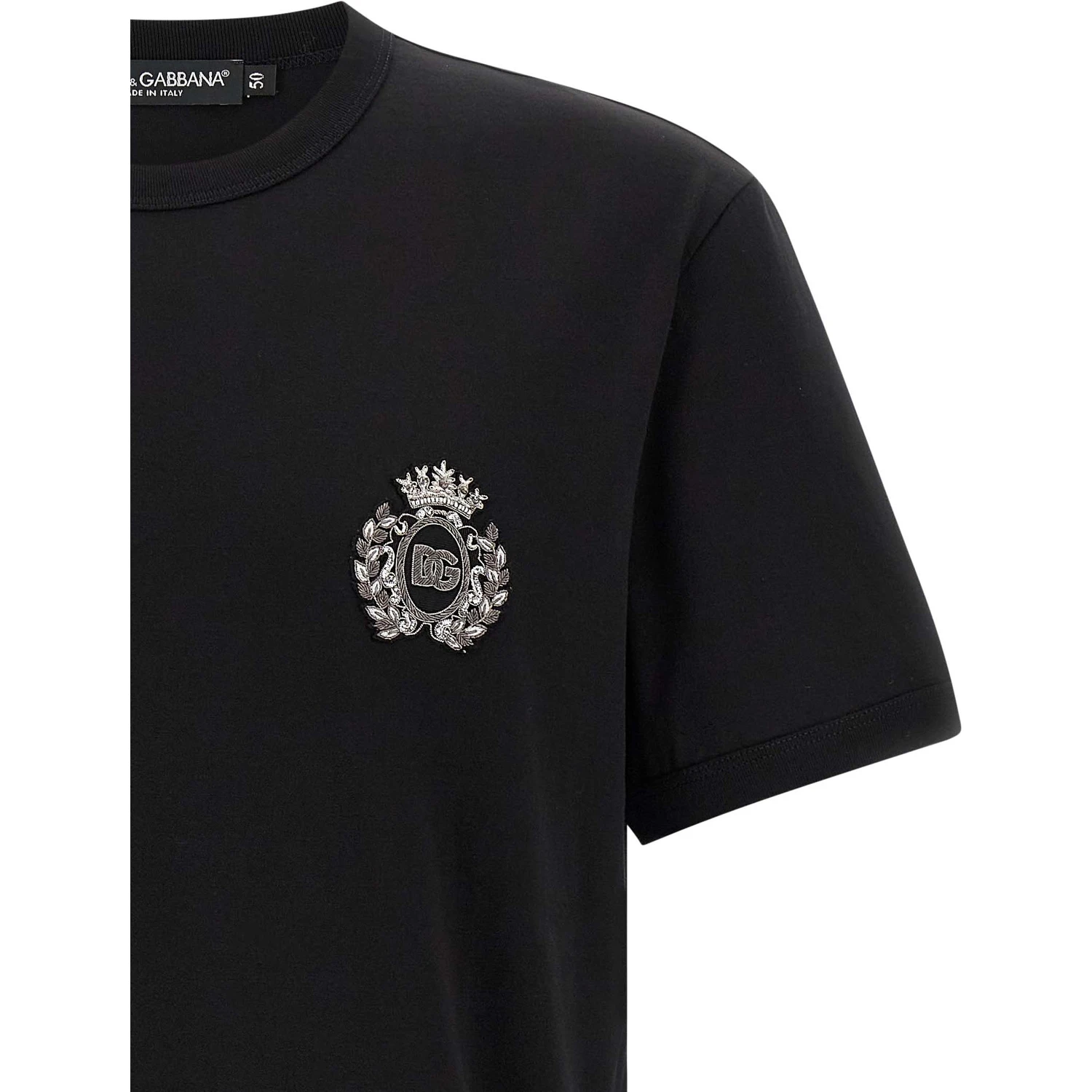 Black Cotton T-Shirt