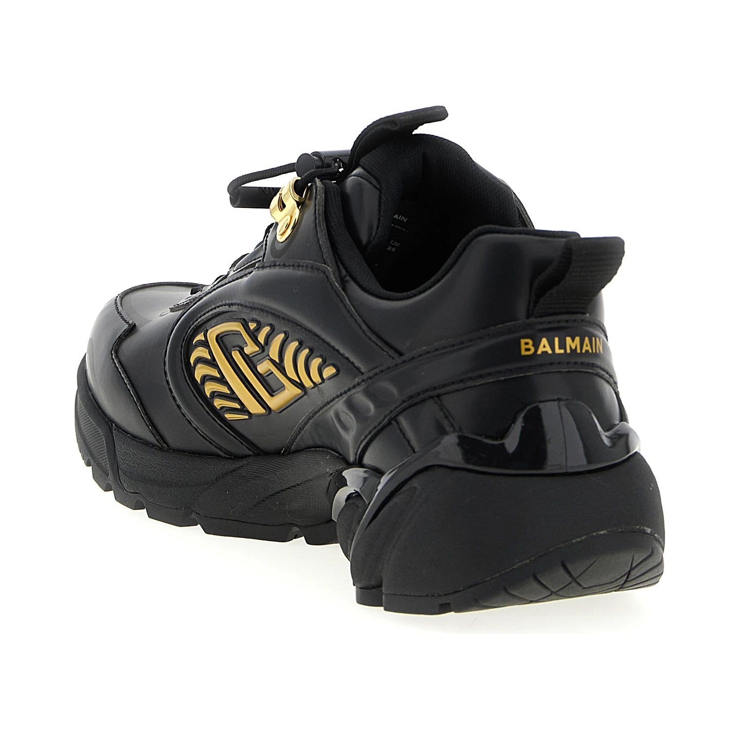 Black Nylon Athletic Sneakers
